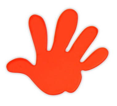 Reflexní samolepka 813 - 04 oranžová ruka 