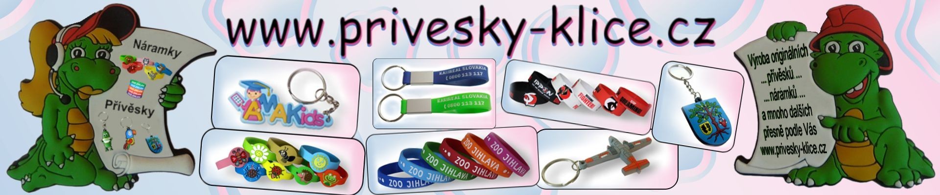 Banner přívěsky klíče 2019