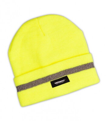 Čepice zimní pletená 853-01 žlutá