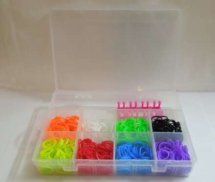 Loom Bands - sada 8 přihrádek