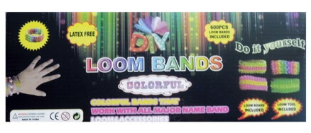 Loom Bands - Gumové kroužky - sada LOOM BANDS cena 123,20 bez DPH