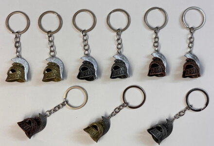 Přívěsek kov helma - cena 24,90 bez DPH