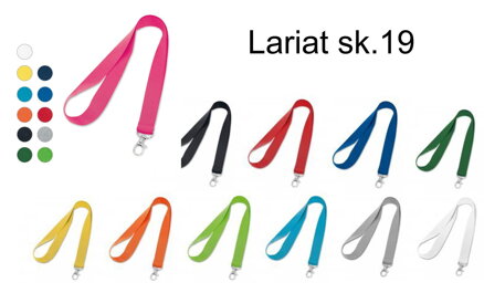 Šňůra barevná Lariat - Cena 19,50 Kč bez DPH
