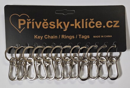 Karabina stříbrná malá - cena 14,90 bez DPH