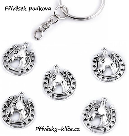 Přívěsek kůň s podkovou 330934 - Cena 19,50 bez DPH