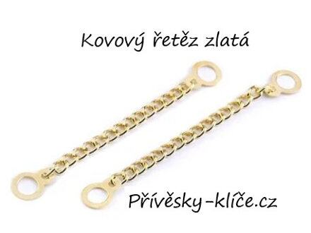 Přívěsek kov řetěz zlatý 060609 Cena 19,50 bez DPH