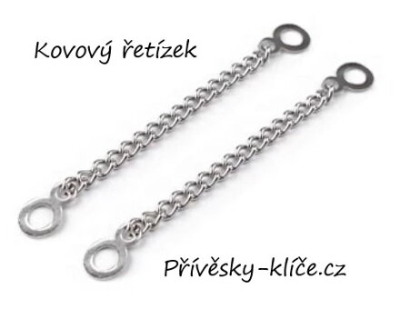 Přívěsek kov řetěz nikl 060609 - Cena 19,50 bez DPH