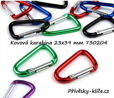 Kovová karabina 40 mm - Cena 11,90 bez DPH