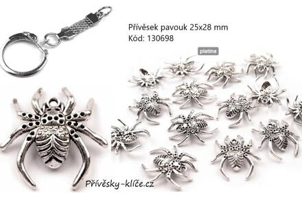Přívěsek pavouk 130698 - Cena 19,50 bez DPH
