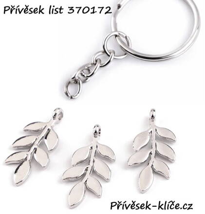 Kovový přívěsek list 370172 - Cena 14,90 bez DPH