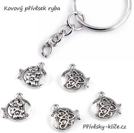 Kovový přívěsek ryba 370162 - Cena 14,90 bez DPH