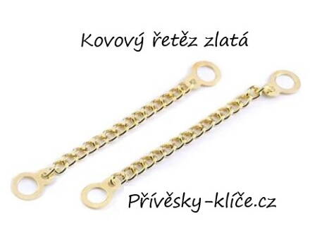 Přívěsek kov řetěz zlatý 060609 Cena 19,50 bez DPH