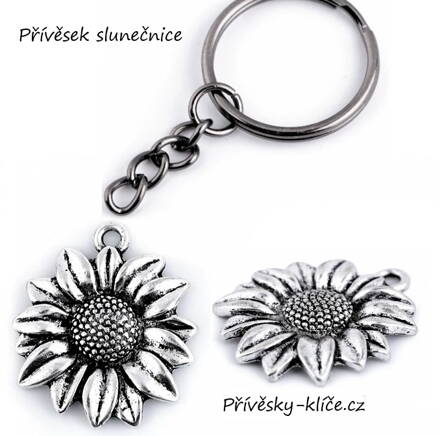 Přívěsek slunečnice platina 330931 
